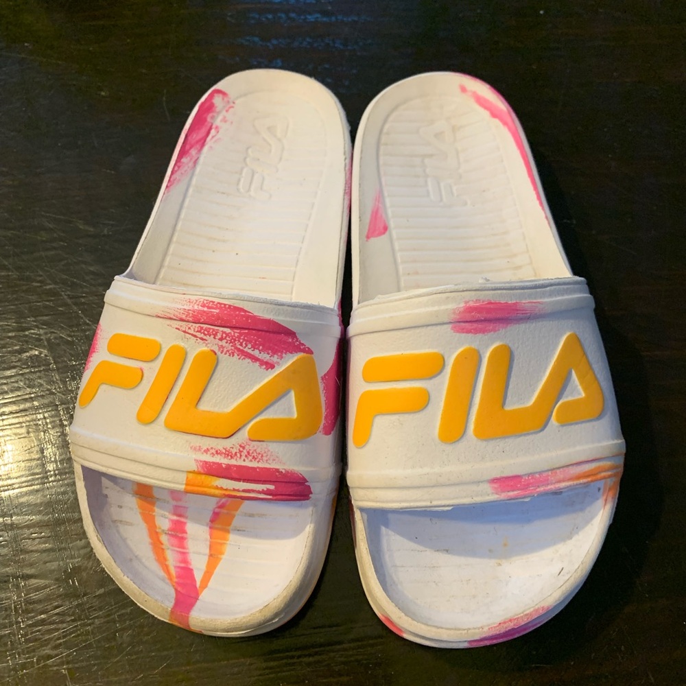 Kids Fila Slides